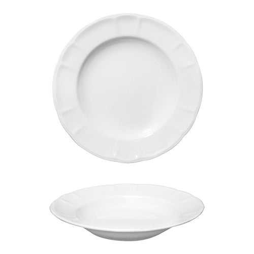 White Porcelain Round Plate | Saturnia Londra | Ø23 cm 1