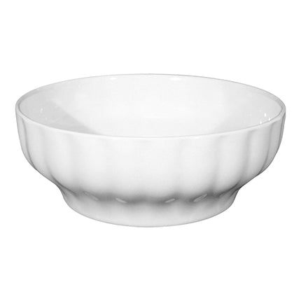 White Porcelain Serving Dish | Saturnia Napoli | Round | Ø20 x H7.5 cm 1