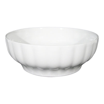 White Porcelain Serving Dish | Saturnia Napoli | Round | Ø23 x H8.7 cm 1