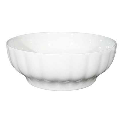 White Porcelain Serving Dish | Saturnia Napoli | Round | Ø26 x H9 cm 1