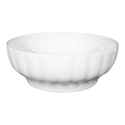 White Porcelain Serving Dish | Saturnia Napoli | Round | Ø26 x H9 cm 1