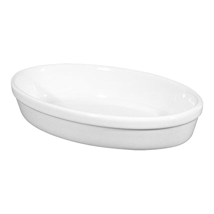 Oval White Porcelain Gratin Dish | Saturnia Forno | Oven Safe | 22 x 14 x H4 cm 1