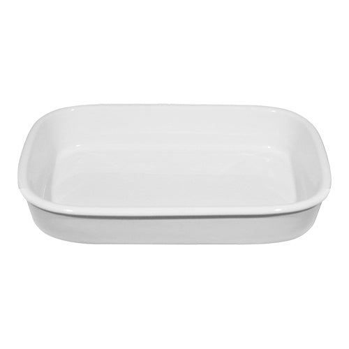 Oven-Safe White Porcelain Rectangular Gratin Dish | Saturnia Forno | 19 x 12 x H4 cm 1