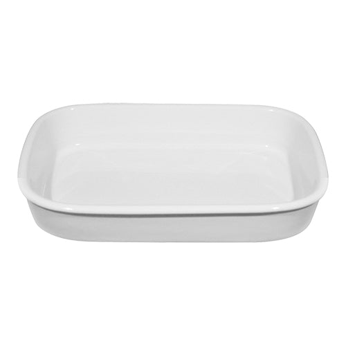 Rectangular Porcelain Gratin Dish | Saturnia Forno | White | 22 x 14 x H4.5 cm 1