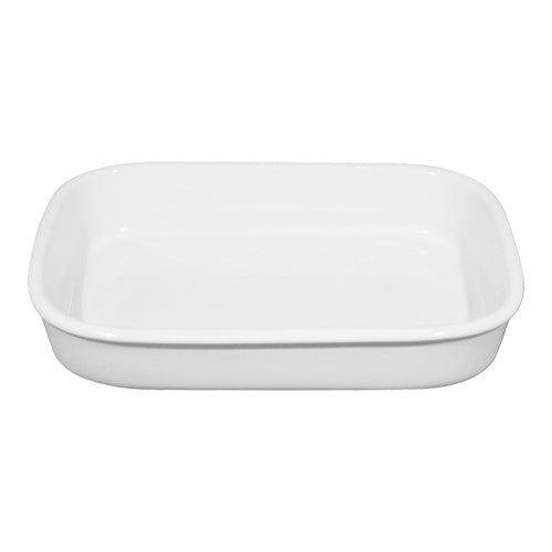 Rectangular Porcelain Gratin Dish | Saturnia Forno | White | 32 x 22 x H5.5 cm 1