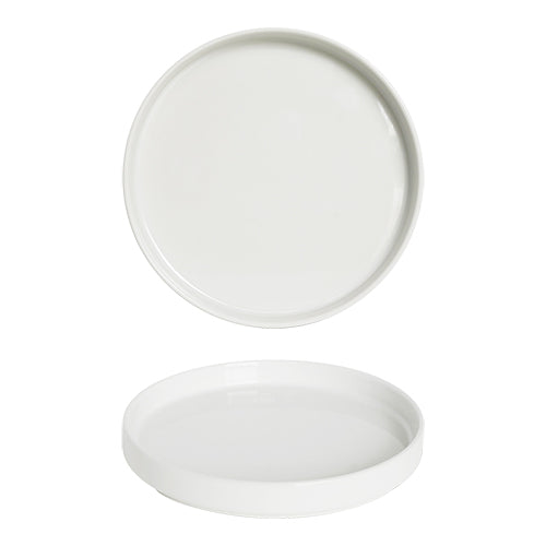 Round Porcelain Plate | Saturnia Oslo | White | Ø20 x H2.5 cm 1