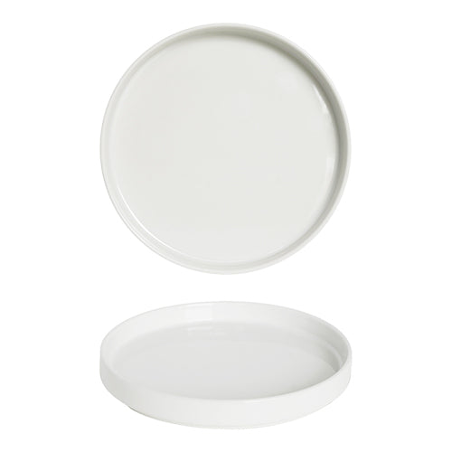 Round Porcelain Plate | Saturnia Oslo | White | Ø24 x H2.6 cm 1