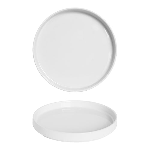 Round Porcelain Plate | Saturnia Oslo | White | Ø26 x H2.8 cm 1