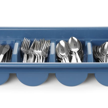 Set jedilnega pribora s pladnjem, HENDI, moder, 525 x 300 x (V) 95 mm, pravokoten