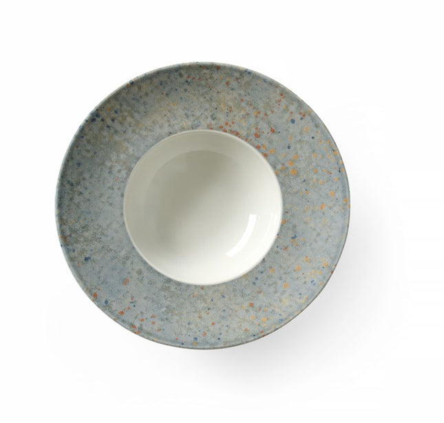 Pasta Plate with Deep Base | HENDI Drops Collection | Light Grey | Ø275mm