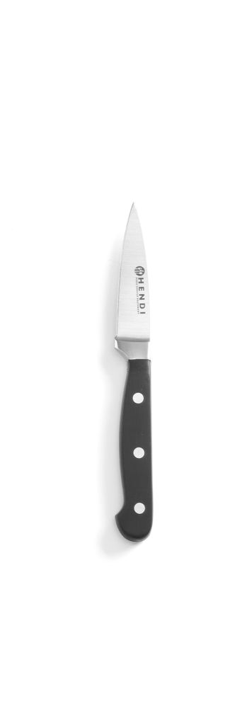 Paring Knife, Kitchen Line, Black Handle | HENDI | 200mm Blade