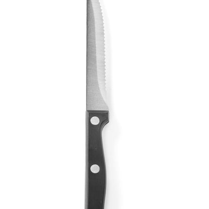Steak Knife Set | HENDI Profi Line | Black Handle | 210mm Length