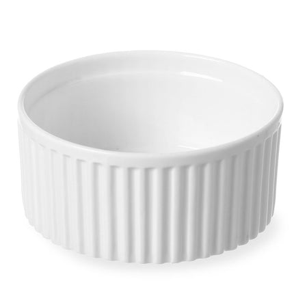 Porcelain Ribbed Ramekin | HENDI | Ø120x55mm