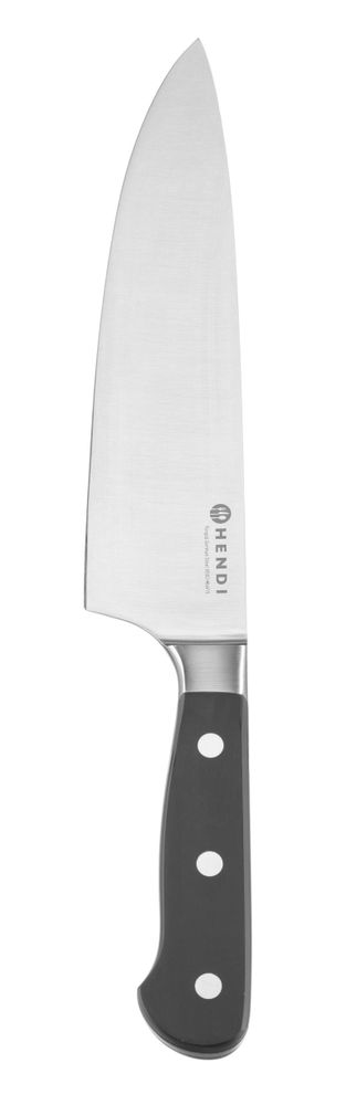 Chef's knife 200 mm, forged, HENDI, Profi Line PLUS, Black, (L)332mm