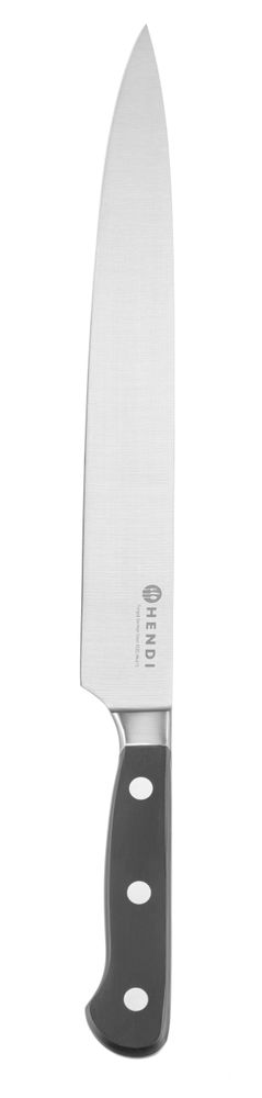 Carving knife 200 mm, forged, HENDI, Profi Line PLUS, Black, (L)326mm