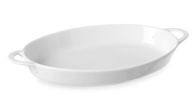 Oval Tapas Dish with Handles | HENDI | 0.8L Capacity | 324x185x38mm