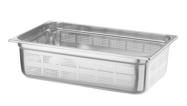 Perforated Gastronorm Container GN 1/1, Profi Line | HENDI | 21L | 150mm Height | Light Grey 2