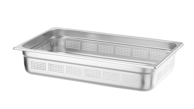 Perforated Gastronorm Container GN 1/1, Profi Line | HENDI | 14L | 100mm Height 2