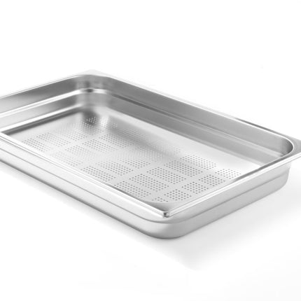 Perforated Gastronorm Container GN 1/1, Profi Line | HENDI | 9L | 65mm Height