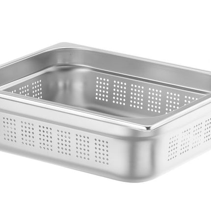 Perforated Gastronorm Container GN 1/2, 6.5L, 100mm Height | HENDI Profi Line 2
