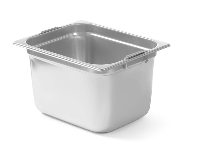 GN 1/2 Stainless Steel Container with Dropped Handles 6.25L | HENDI