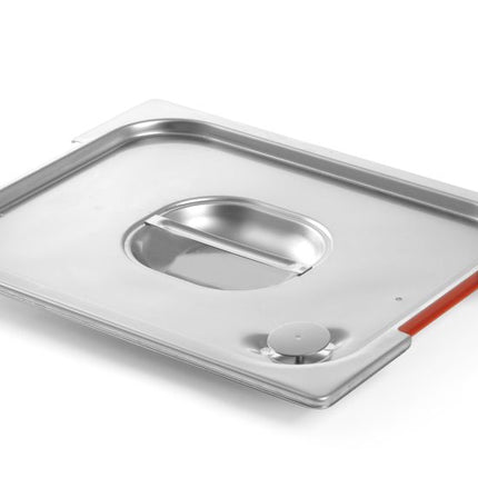 Lid with Handle Recess and Silicone Rim for GN 1/2 Containers | HENDI | 265x325mm