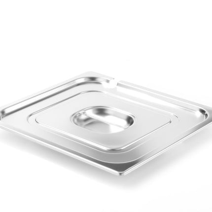 Lid with Spoon Recess for GN 2/3 Containers | HENDI Profi Line | 354x325mm