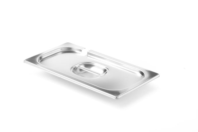 Lid with Spoon Recess for GN 1/3 Containers | HENDI Profi Line | 325x176mm