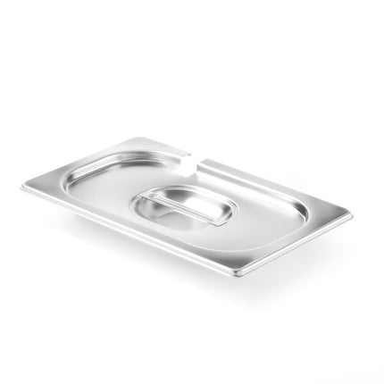 Lid with Spoon Recess for GN 1/4 Containers | HENDI Profi Line | 265x162mm