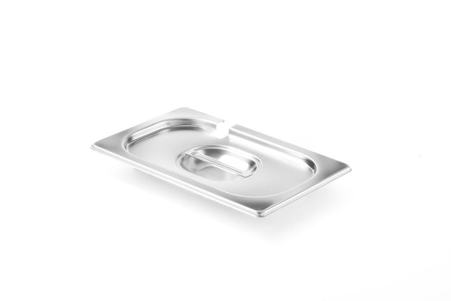 Lid with Spoon Recess for GN 1/4 Containers | HENDI Profi Line | 265x162mm