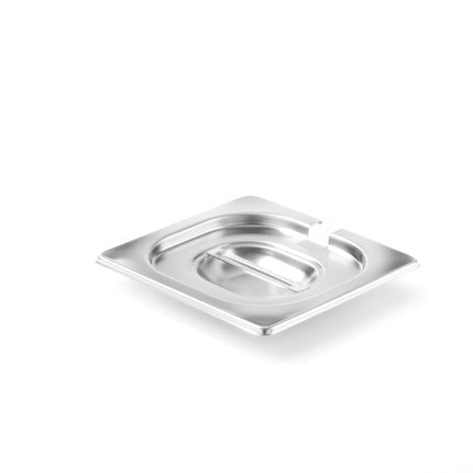 Lid with Spoon Recess for GN 1/6 Containers | HENDI Profi Line | 176x162mm
