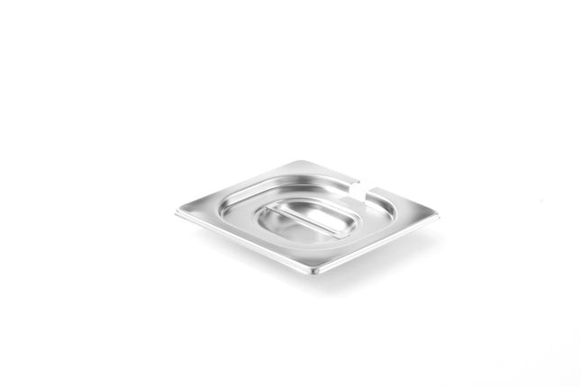 Lid with Spoon Recess for GN 1/6 Containers | HENDI Profi Line | 176x162mm