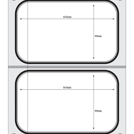 Tray sealer matrix, HENDI, 2x container 178x113 mm