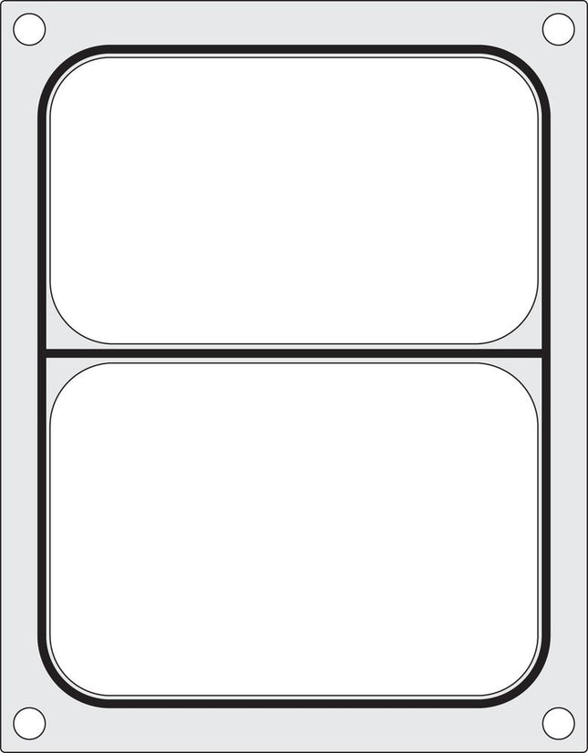 Tray Sealer Matrix with Two-Sectioned Container | HENDI | 227x178 mm