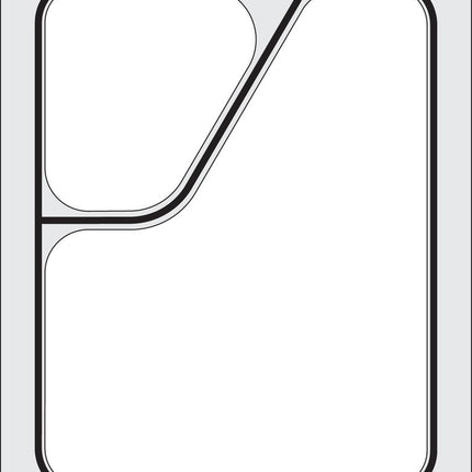 Two-Section Tray Sealer Matrix 227x178mm | HENDI | Polished Aluminium