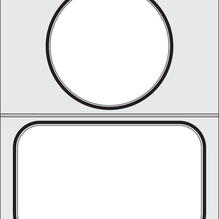 Tray Sealer Matrix with 2 Containers | HENDI | Polished Aluminium | 178x113mm & Ø115mm