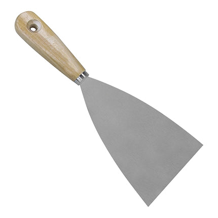 Steel Scraping Knife with Wooden Handle | EMGA | 10 cm 1