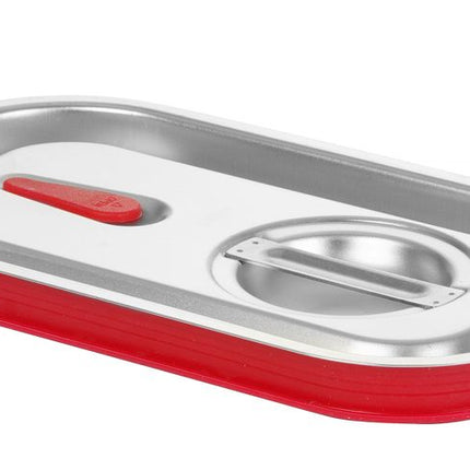 Lid with Silicone Rim for GN 1/4 Containers | HENDI Kitchen Line | 265x162mm