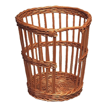 Round Willow Wood Bread Basket | EMGA | Brown | Ø34 x H36 cm 1