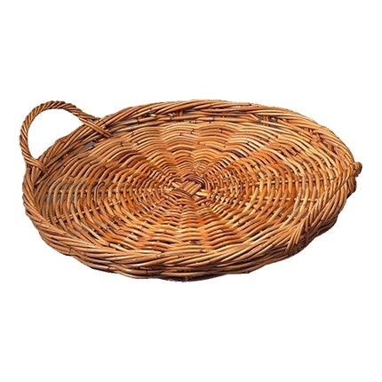 Round Willow Bread Basket | EMGA | Brown | Ø60 x H6.5 cm 1