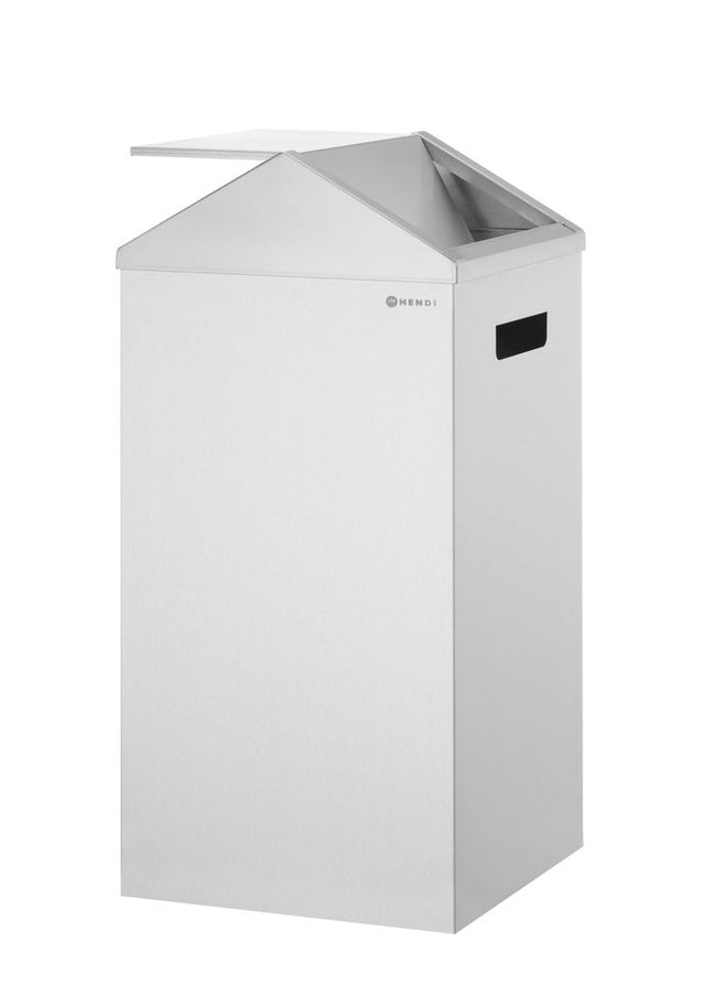 Waste bin, HENDI, 60L, Silver, 350x350x(H)600mm