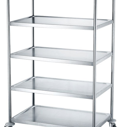 Serving Trolley with 5 Shelves | HENDI | 905x585x1545mm | Stainless Steel