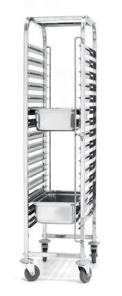 Clearing Trolley for 15 x GN 1/1 Trays | HENDI | 440x610x1710 mm