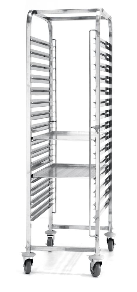 Clearing Trolley for 15 x 600x400 mm Trays | HENDI | 515x680x1710 mm