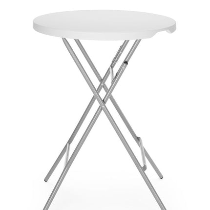 Round Bar Table | AmerBox | White | Max Load 80 kg | Ø800x1100mm