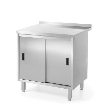 Wall Table Cabinet with Sliding Doors | HENDI Profi Line | 800x600x850mm