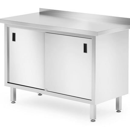 Wall Table Cabinet with Sliding Doors | HENDI Profi Line | 1200x600x850mm