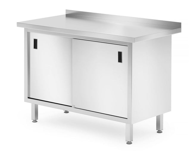 Wall Table Cabinet with Sliding Doors | HENDI Profi Line | 1200x600x850mm