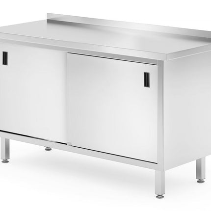 Wall Table Cabinet with Sliding Doors | HENDI Profi Line | 1400x600x850mm