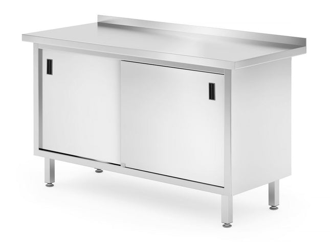 Wall Table Cabinet with Sliding Doors | HENDI Profi Line | 1400x600x850mm